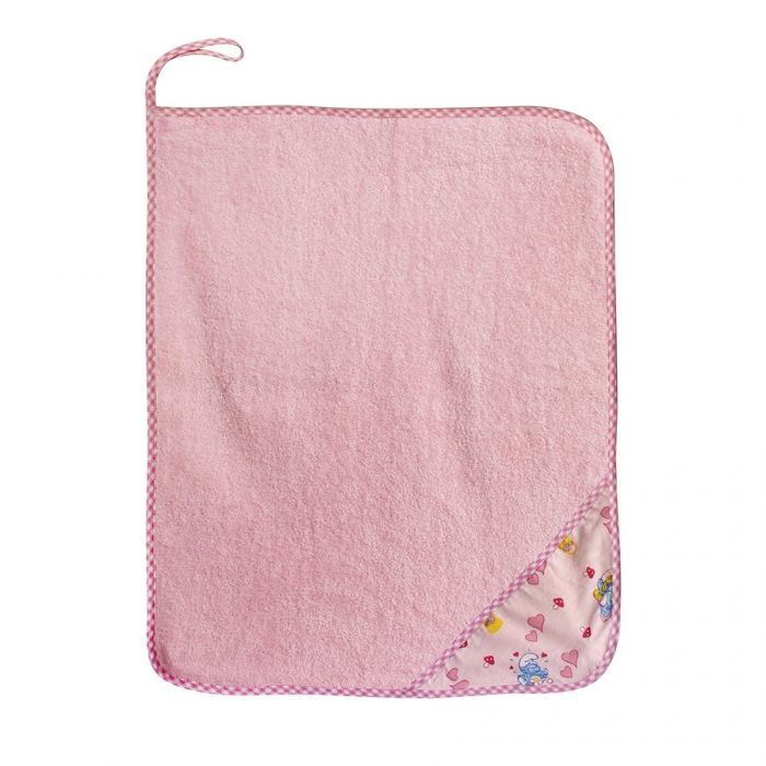 asciugamano colorato Puffi Rosa